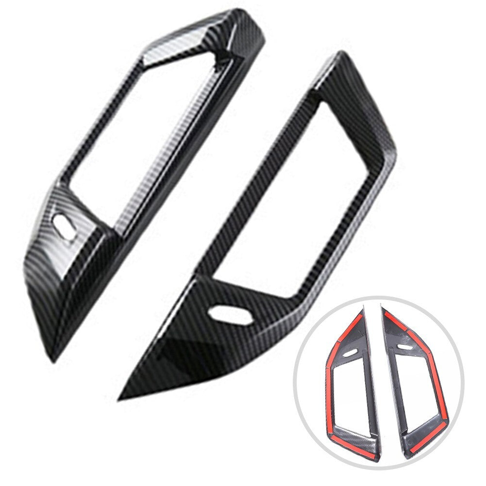 ABS Carbon Fiber B-pillar Air Outlet Vent Frame Trim Cover for BMW 5 Series 2024