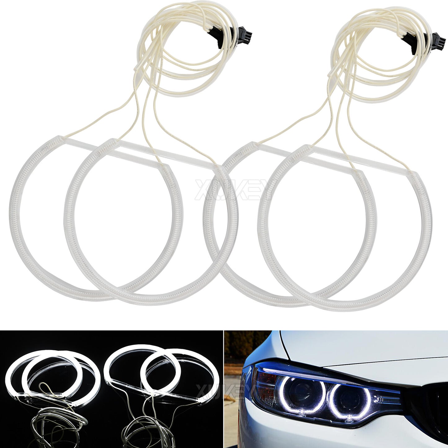 Angel Eyes Light for BMW E36 E38 E39 E46 White Car CCFL Halo Rings Headlight DRL