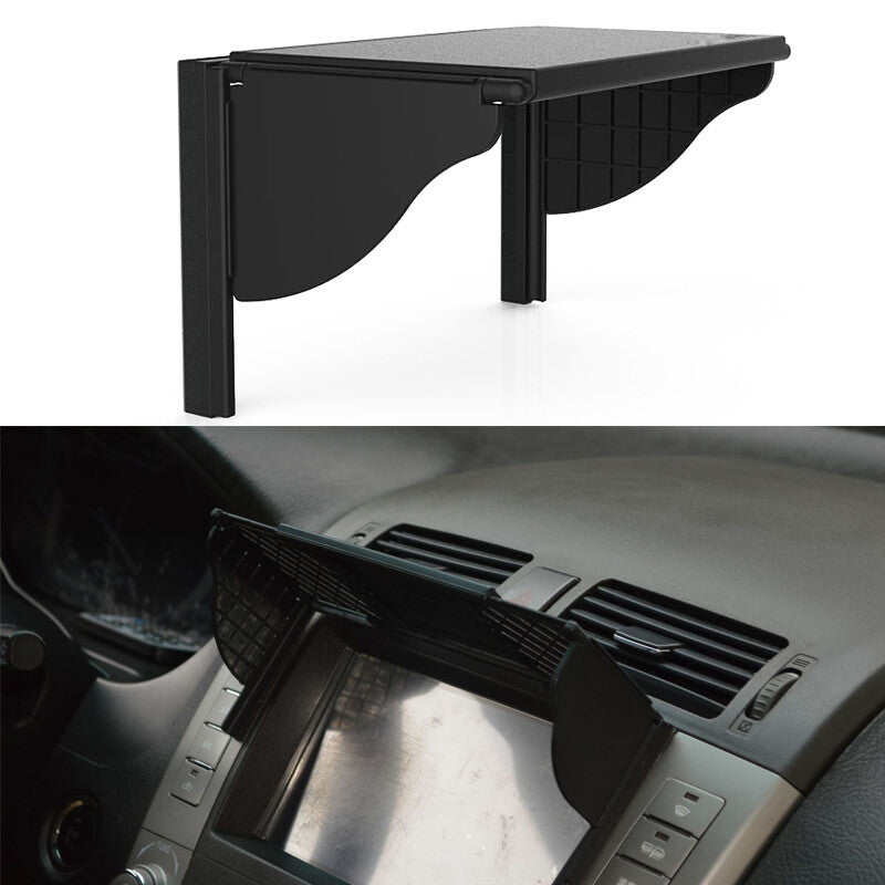 Adjustable car SUV sun visor GPS/DVD/LCD navigation protective cover, anti-glare, black. n
