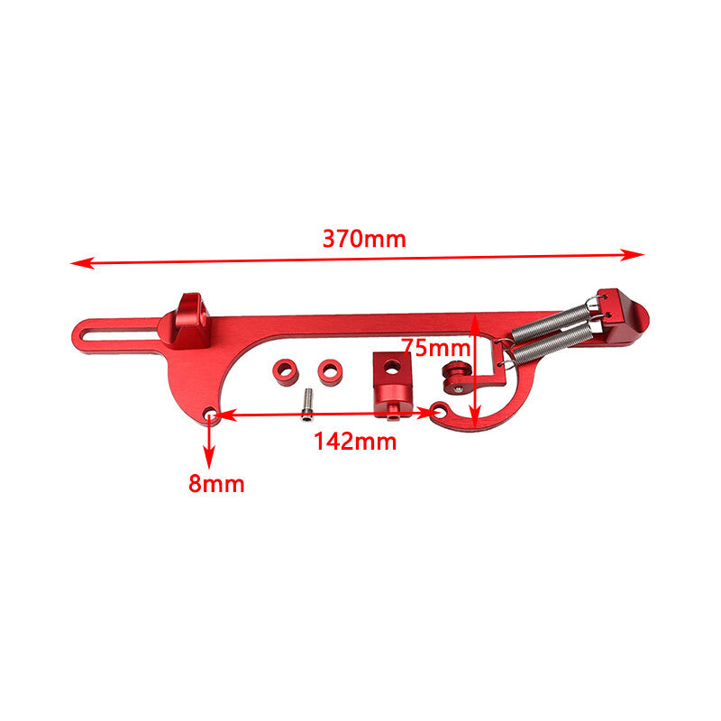 Throttle Cable Carb Bracket Carburetor Aluminum for Holley4150 4160 Series Red Q