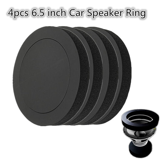 4pcs 6.5 Car Speaker Ring Bass Door Trim Sound Insulation Cotton Audio Speakers