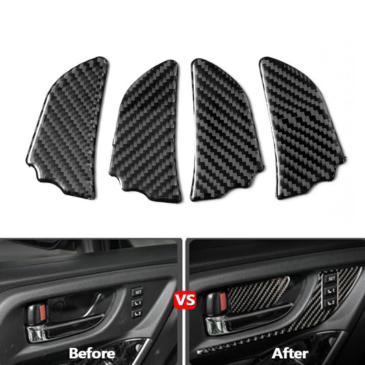 for VW for Golf MK7 2013-2019 Carbon Fiber Car Rear Air Condition Vent Cover Trim v