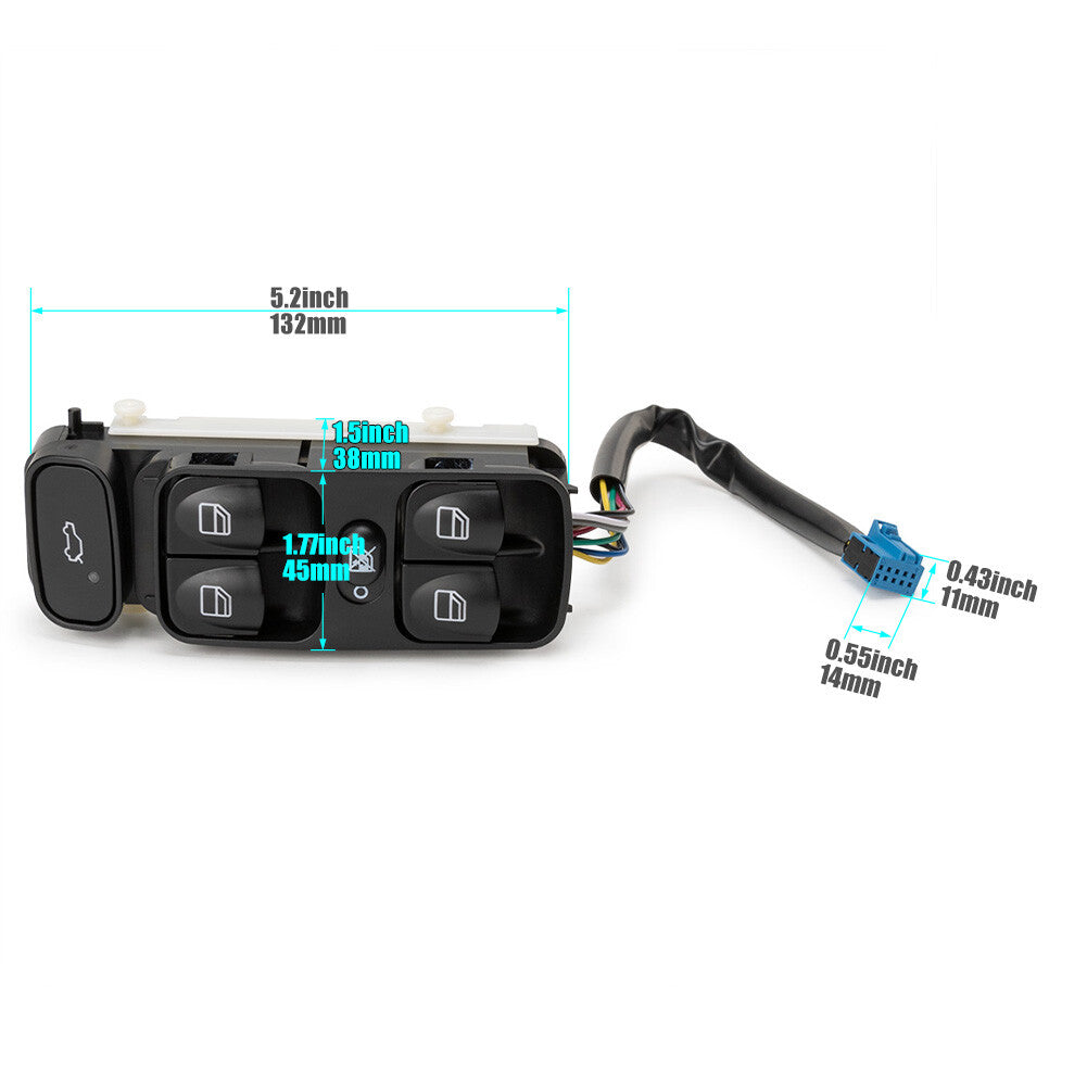 2038200110 Power Master Window Switch for Mercedes Benz W203 C200 C220 C180 C230