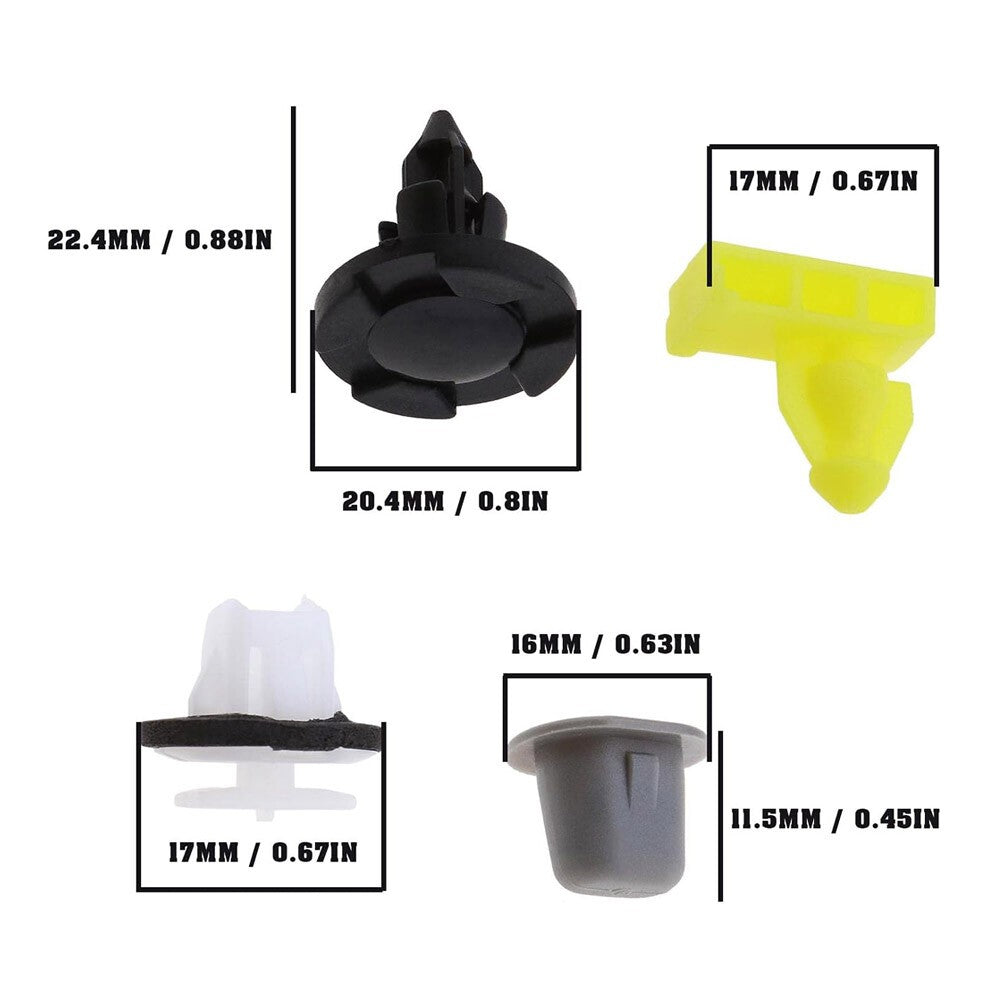 Car Clips, Fender Flare Clips,Wheel Well Opening Clamp Bumper Clip for Nissan