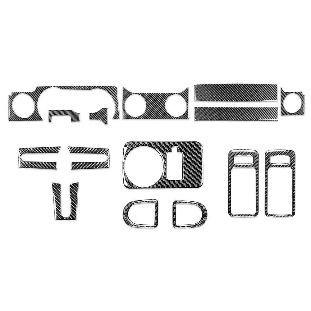 16-Piece Carbon Fiber Complete Interior Trim Cover for Ford for Mustang (2005-09-)