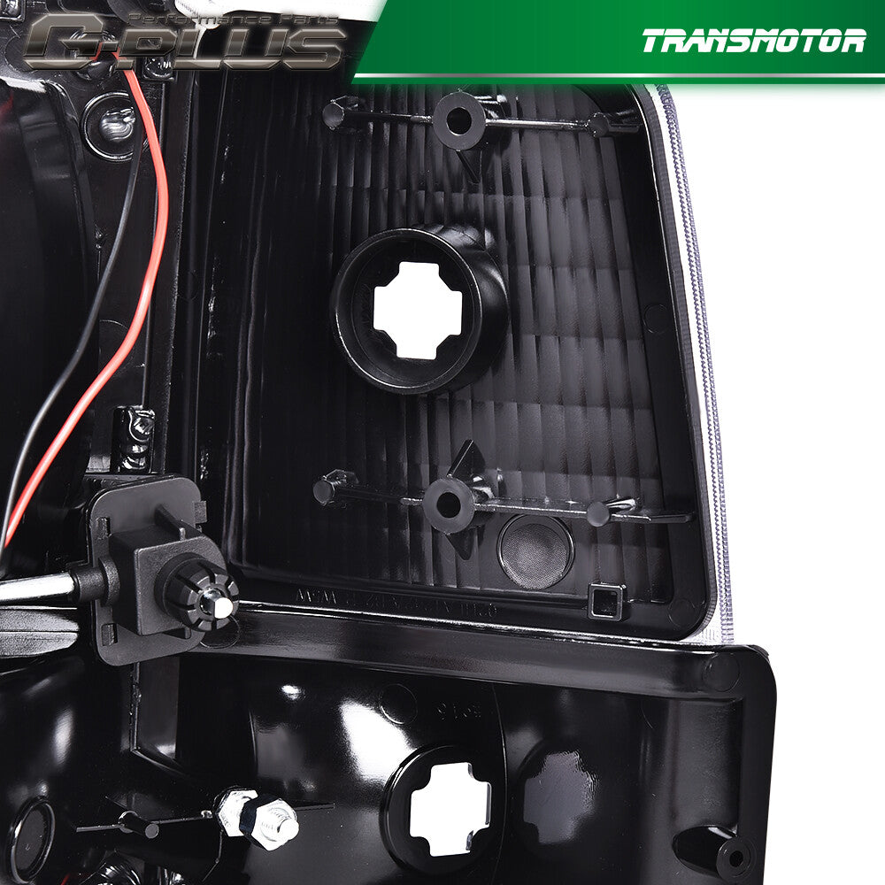 6 Pack Dual LED DRL Headlights for 92-96 for F150 F250 F350 - v