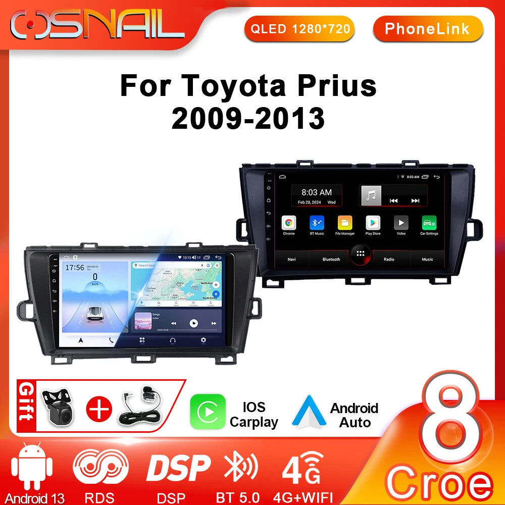 Car Radio Android Multimedia Video Player for Toyota Prius XW30 09-13 GPS System