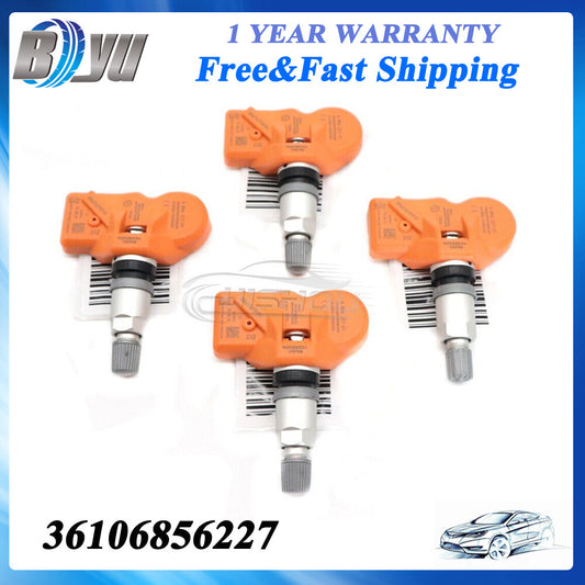 Set of 4 433MHz Orange TIRE PRESSURE SENSOR TPMS for BMW Z4 for MINI 36106856227