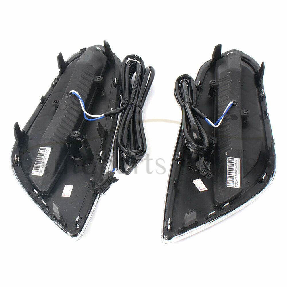 L+R DRL Fog Lamp Front Bumper LED Daytime Running Lights for Volvo S60 T5 09-13