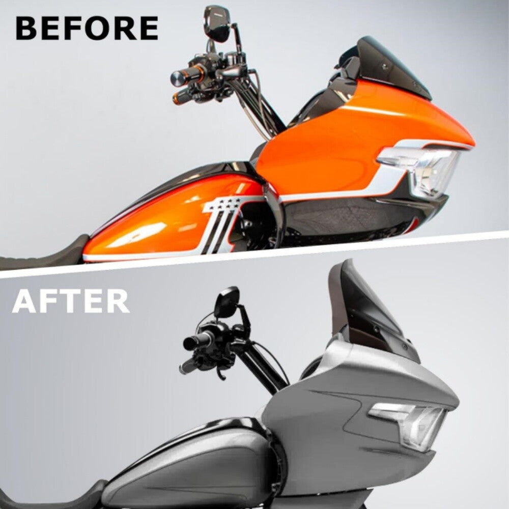 10-inch windshield, gray windshield, suitable for Harley Road Glide CVO/SE FLTRXSE 2023 2024- n