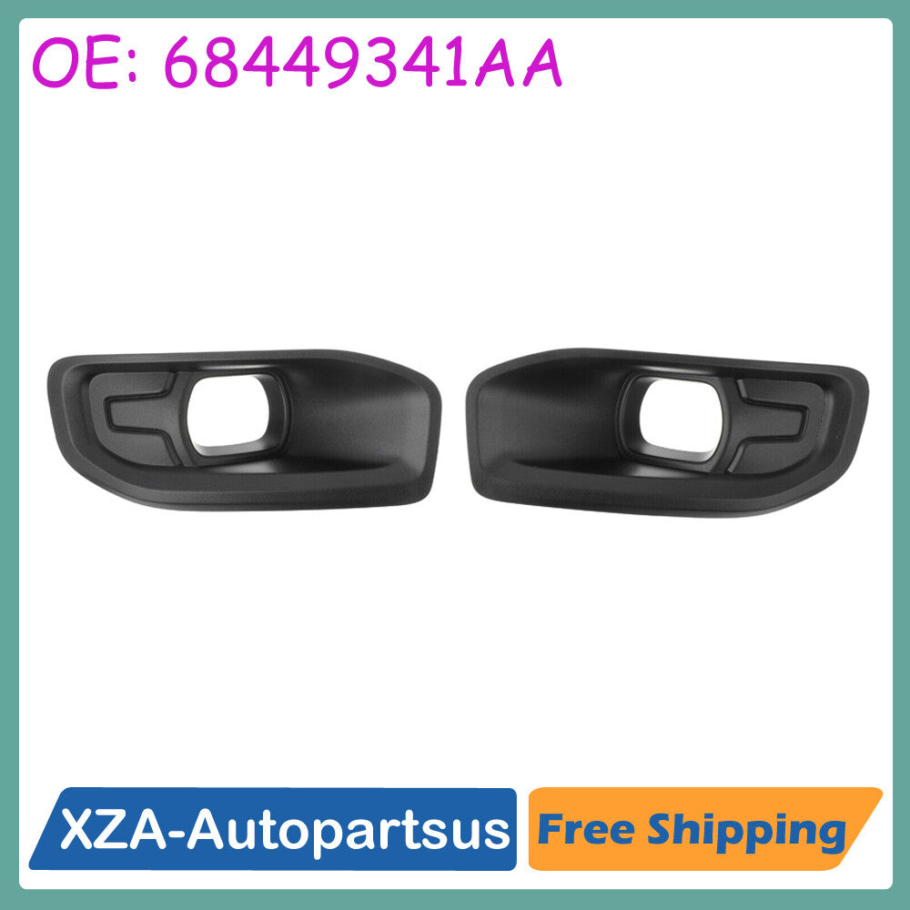 Front Left + Right Fog Light Bezel Kit 68449341AA For 2019-2023 for Ram 2500-5500