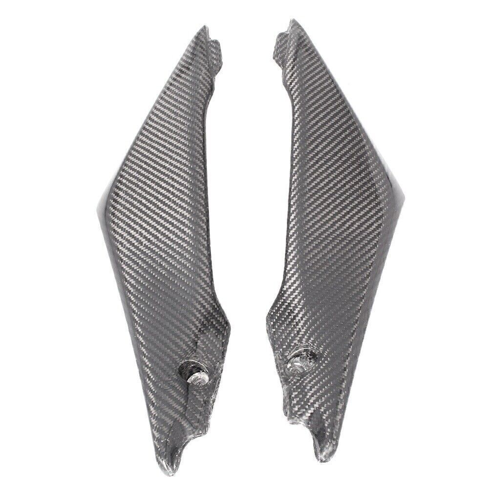 Black Carbon Fiber Tank Side Fairings Trim Fit for Suzuki GSXR1000 2005-2006 K5