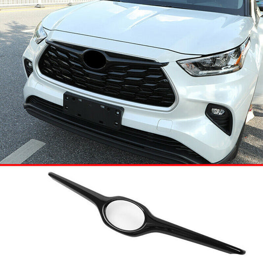 for Toyota Highlander 2020-2023 black Front Center Mesh Grille Grill Strip Cover