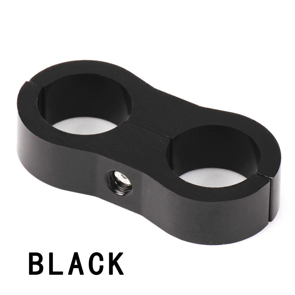 10AN Braided Fuel Line Oil/Fuel Hose Fitting Hose Separator Clamp Kit AN10 Q