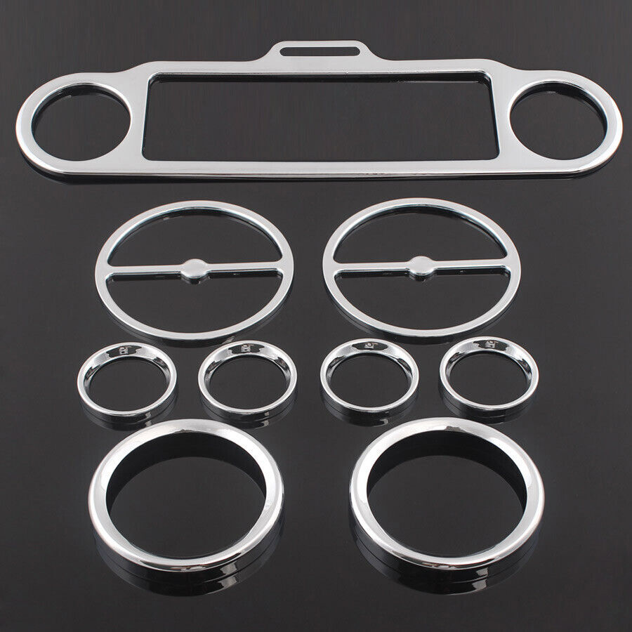 Chrome internal rectifier gauge speaker trim kit for Harley Street Glide 1996 - 2013 - n