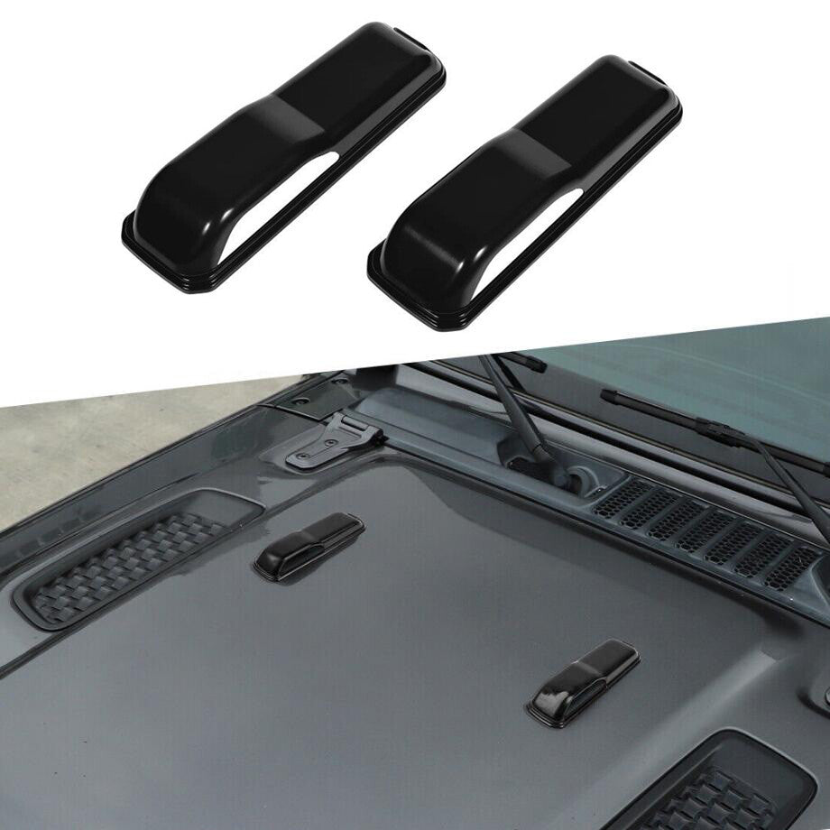 For 2018-2023 for Jeep for Wrangler JL ABS Black Engine Hood Hinge Cover Exterior Trim v