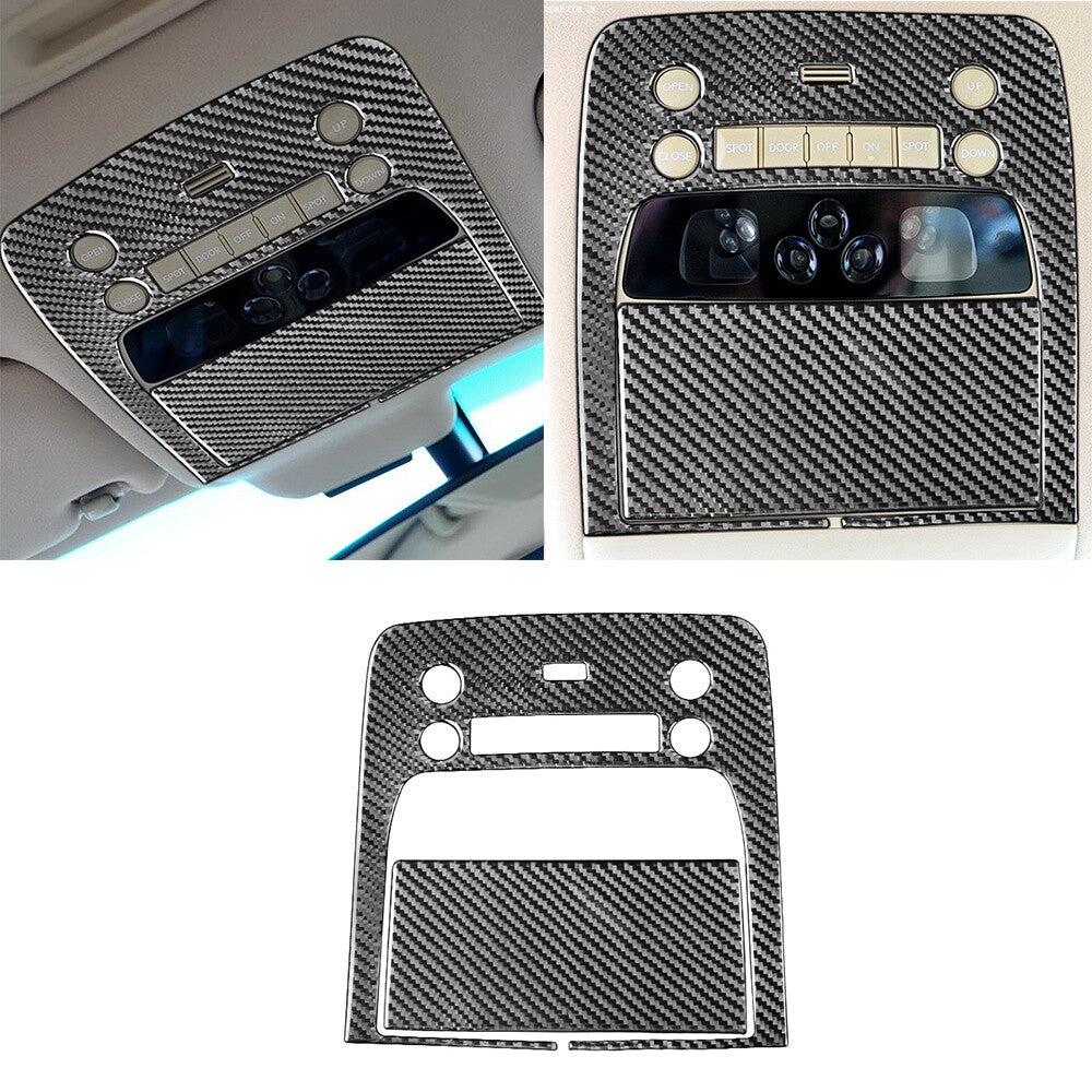 Carbon Fiber Interior Front Reading Light Panel Cover Kit for Luxus GS 2006-2011