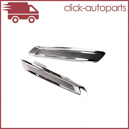 2X for BMW F10 LCI 2013-16 Sedan Exterior Front Fender Trim Chromed Left  Right