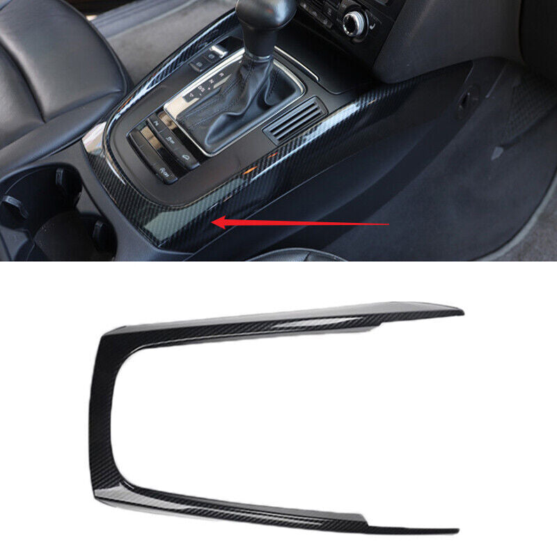 1PCS Carbon Fiber Middle Console Gear Shift Frame Trim for Audi Q5 2010-2016