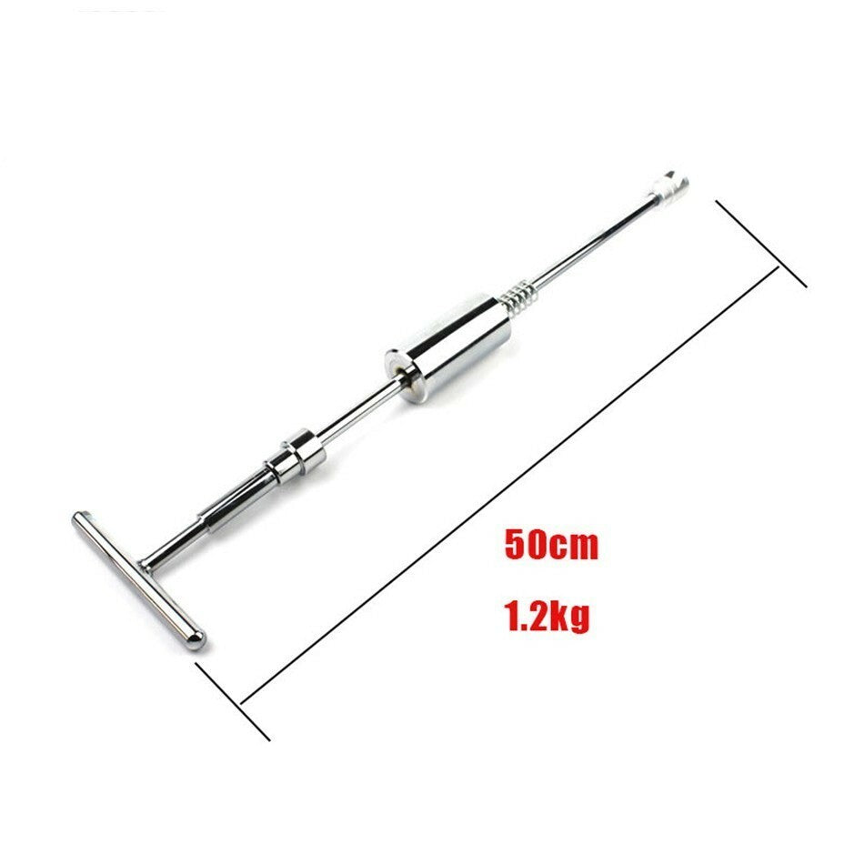 Paintless Dent Removal Slide Hammer T-bar with Glue Puller Tabs Hand Tool Kit v