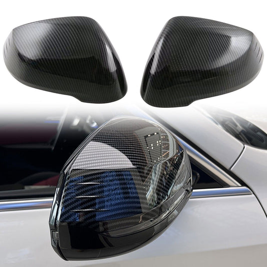 Carbon Fiber Side Door Rearview Mirror Protector Cover Trim for BMW X1 2023-2025
