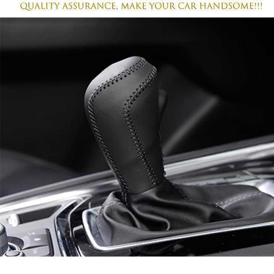for Mazda CX-30 2020-24 Black Leather Console Gear Shift Knob Head Cover Trim 1X