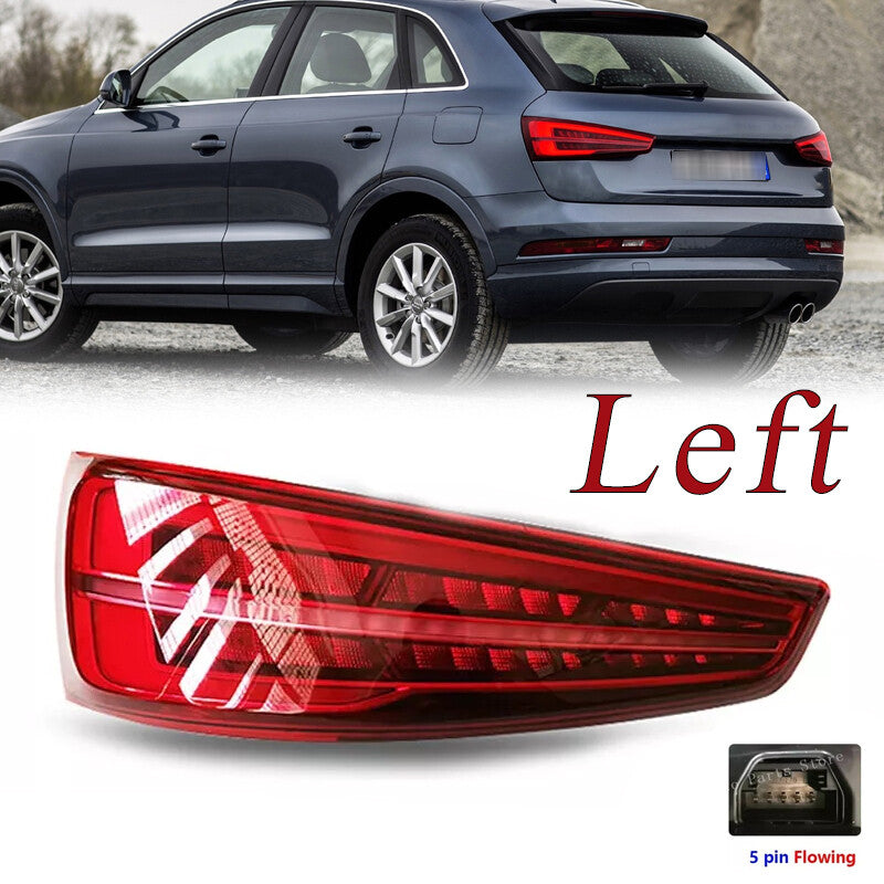 LED Rear Brake Lamp Dynamic Steering Tail Light Left for Audi Q3 2016-2019