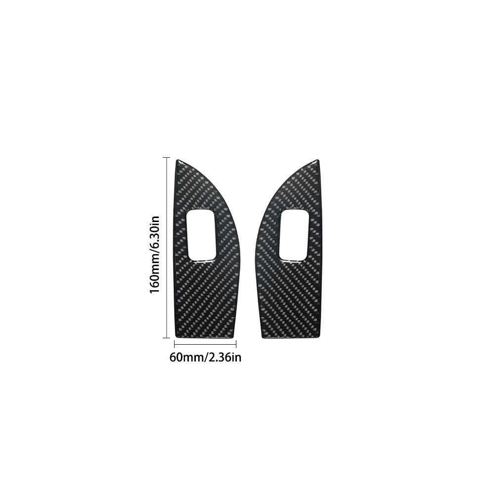 Carbon Fiber Central Air Vent Below Cover Trim For Hilux 2015-2021 v