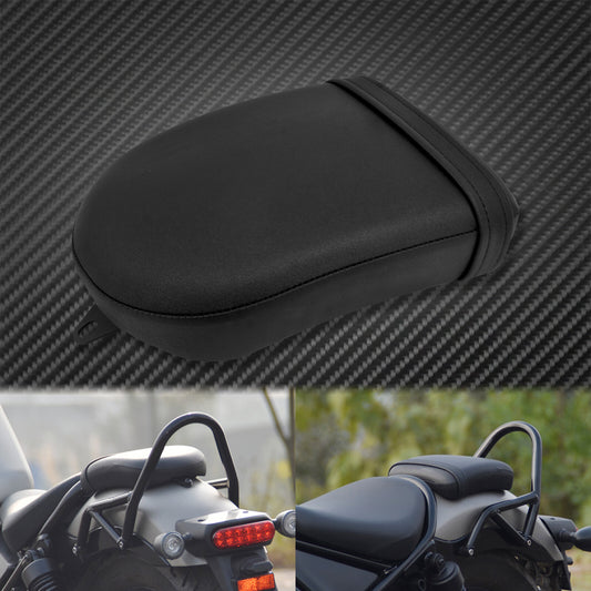 Black Rear Passenger for Seat Pillion Fits for Honda Rebel CMX300 CMX500 2017-2024 Q