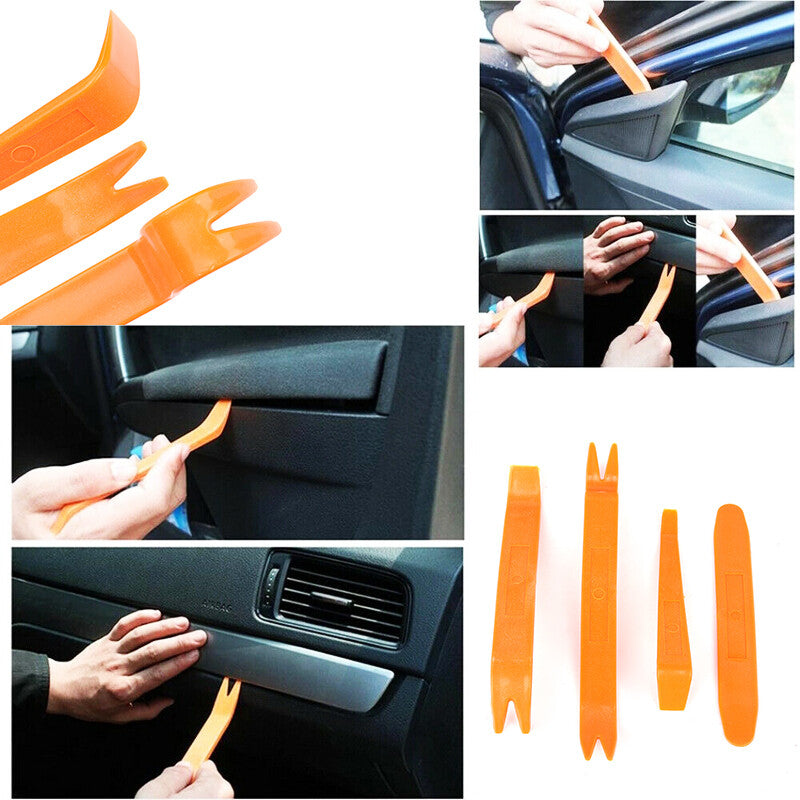 Plastic Trim Removal Pry Tool Set for Car Radio Panel Door Dash Clip Fasteners Q