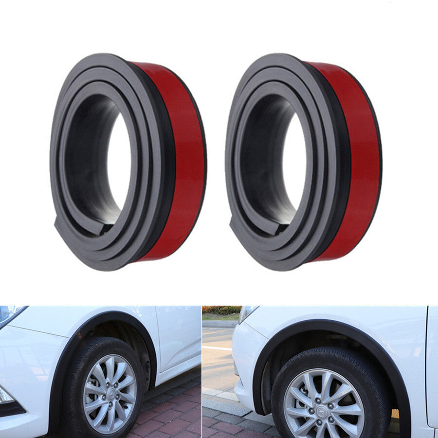 Car Wheel Eyebrow Arch Protector Lips Fender Flares Rubber Protector Strip Trim