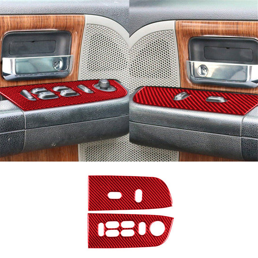 Interior Rear Window Lift Switch Button Cover Trim for Tacoma 2016-20 v
