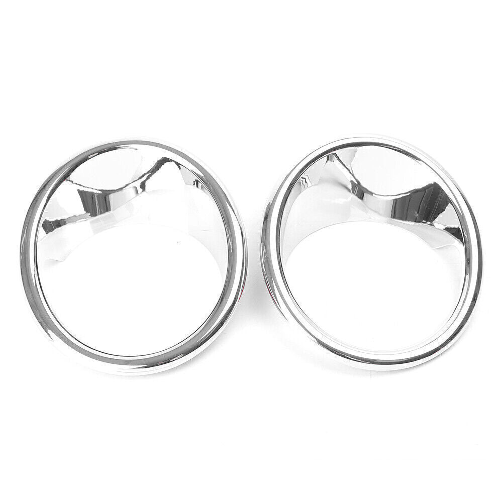 2pcs Chrome Front Fog Light Lamp Cover Trim for BMW X5 F15 2014 2005 2016-2018