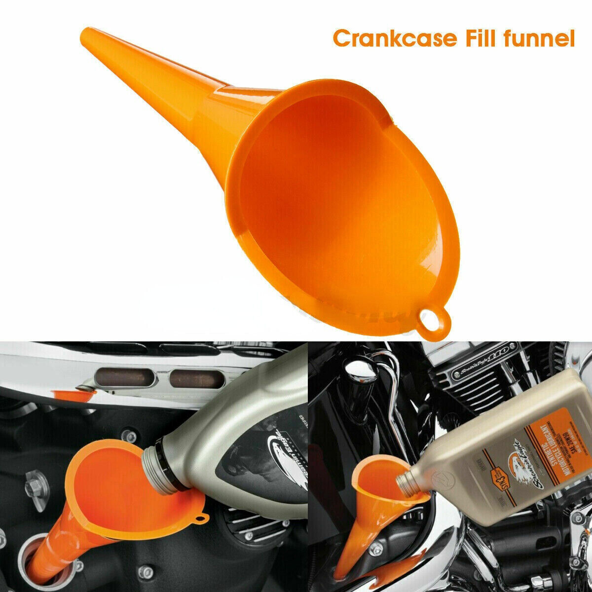 Primary Case Oil Filling Kit Crankcase Filling Funnel for Harley Dyna Softail Touring n