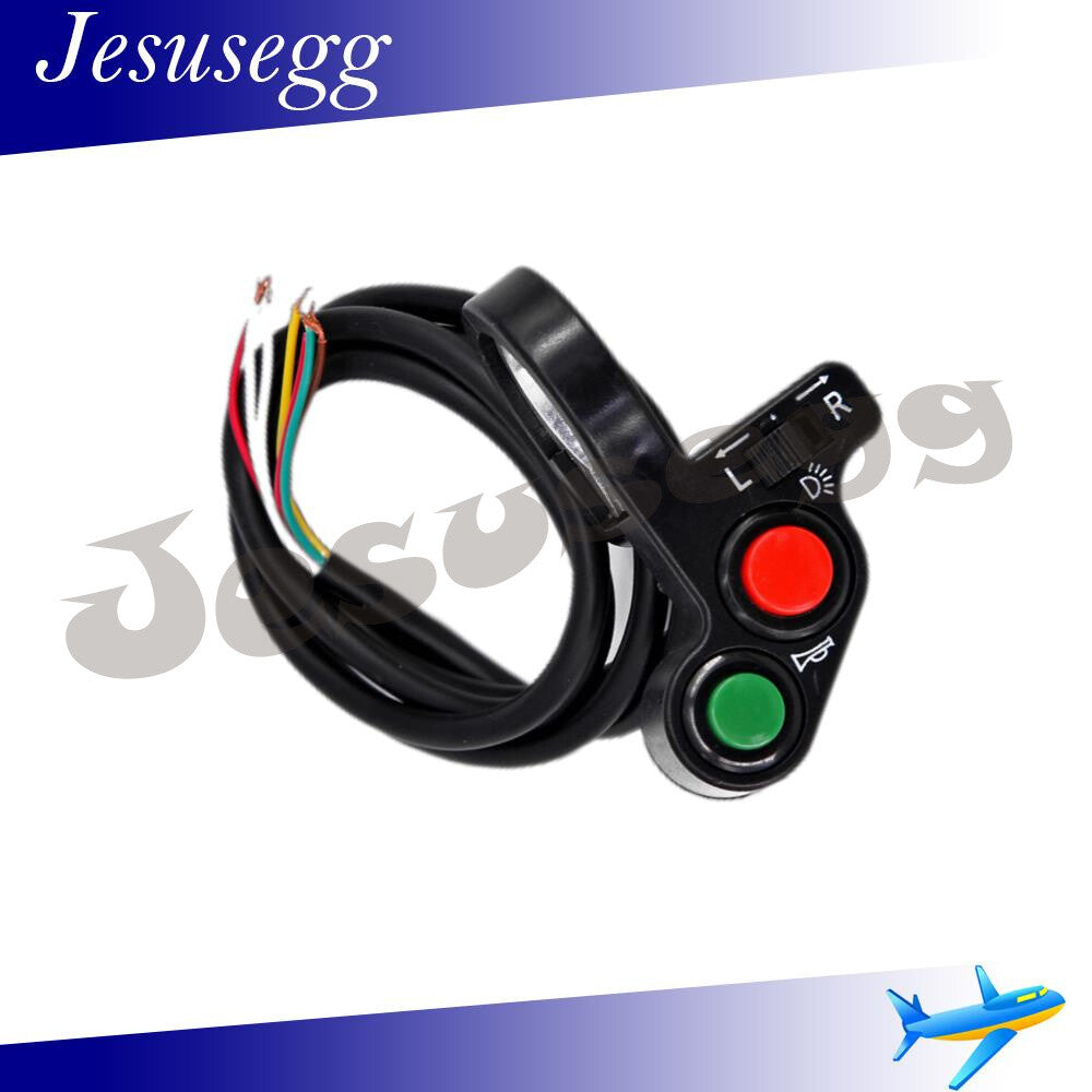 Universal Motorcycle 7/8 Headlight Turn Signal/Horn Light ON-OFF Switch Q