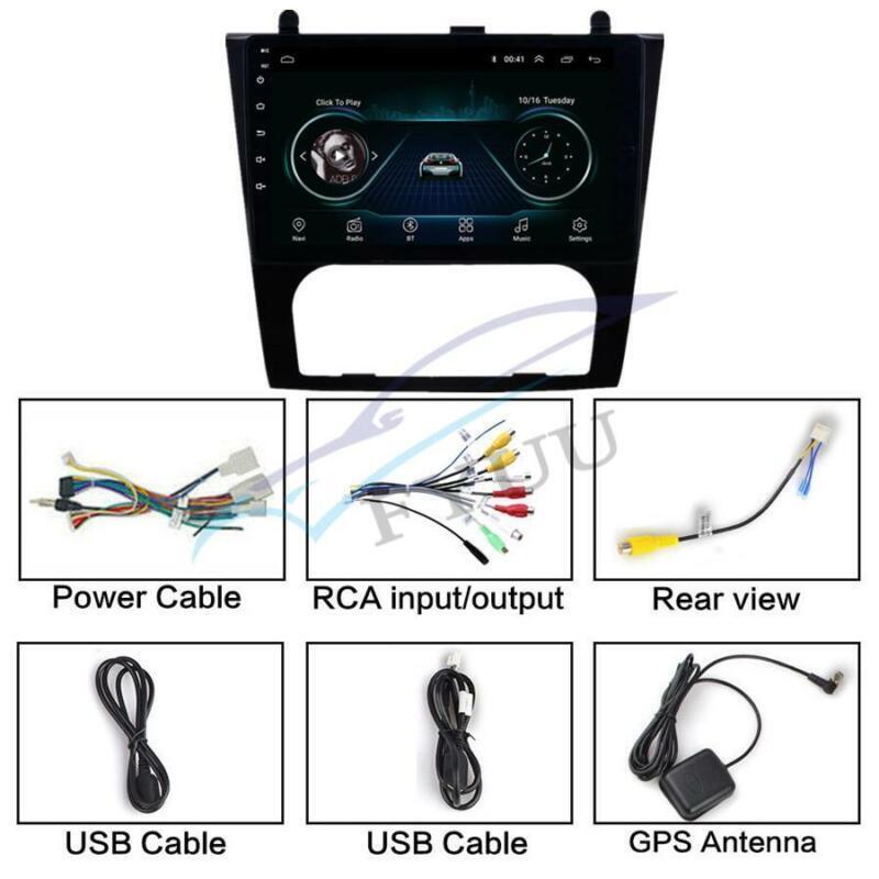 9-inch 2+32G mirror-finish FM radio compatible with Altima 08-12 automatic air conditioning, car GPS navigation, and WiFi. n