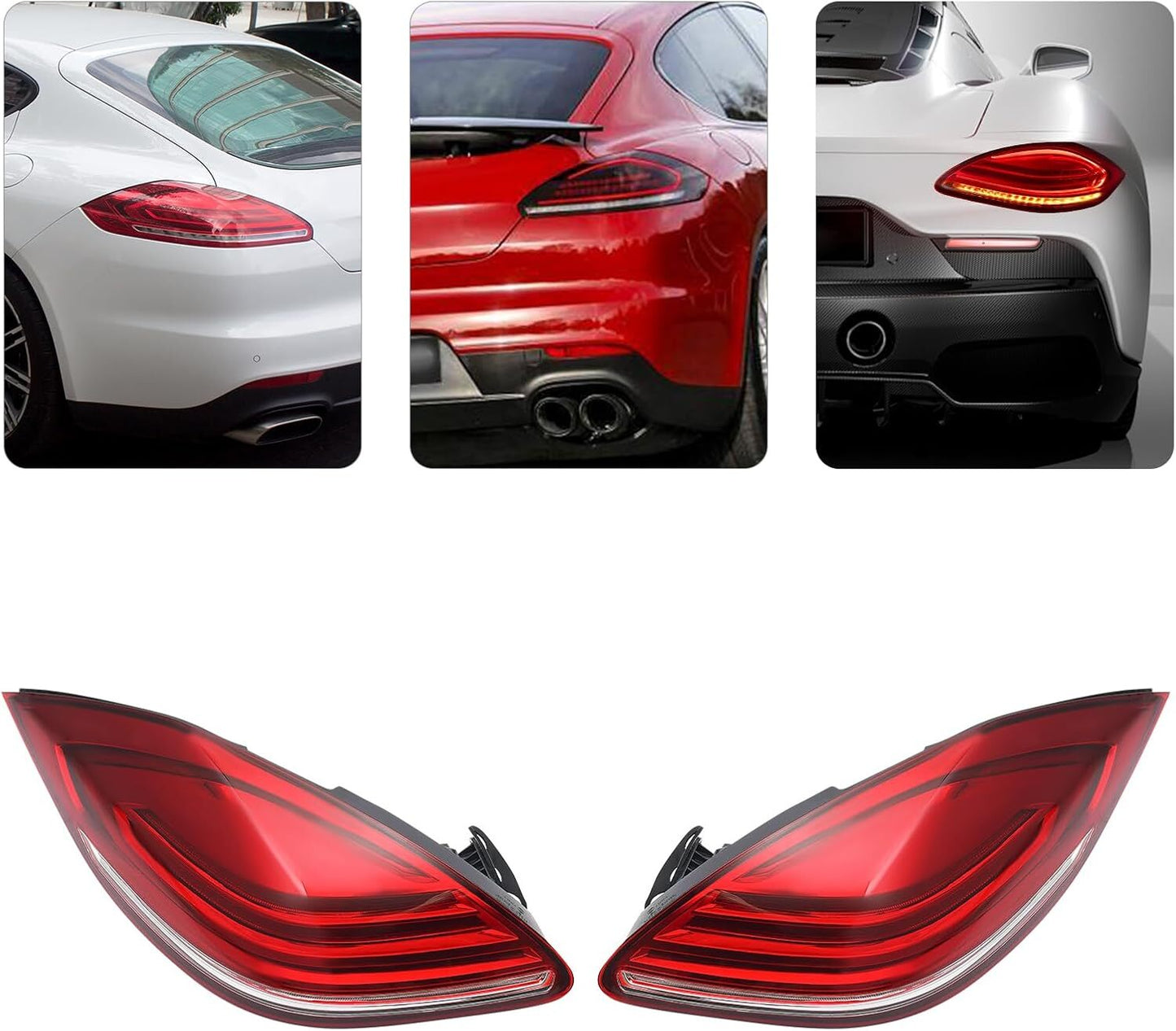 For 2010-2013 for Porsche for Panamera LED Tail Lights Upgrade Rear Brake Lamps LHRH