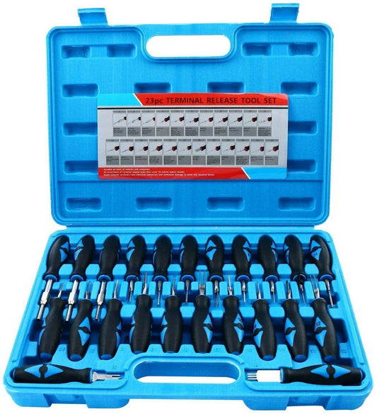 23pcs Universal Terminal Release Tool Electrical Connector Extractor Removal Kit Q
