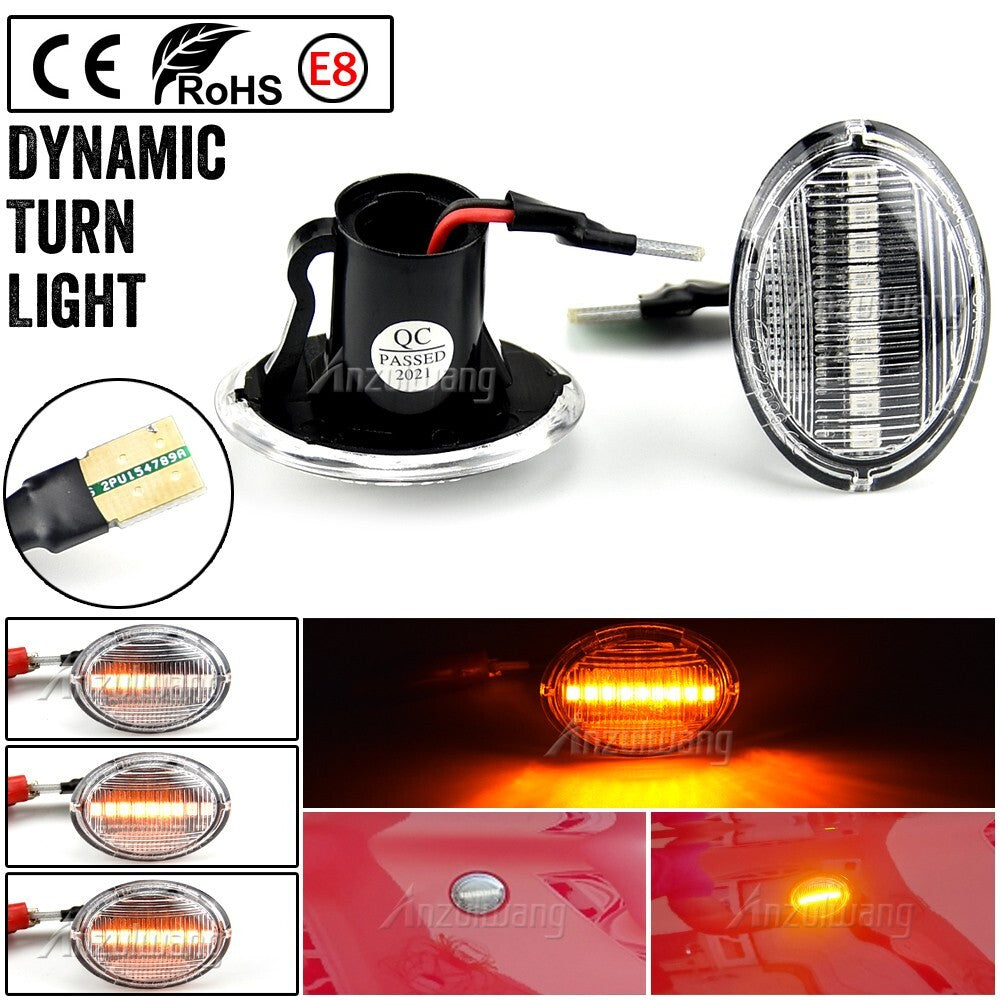Dynamic Side Marker Turn Light for Fiat 500 for Ford for Lancia Lybra for Maserati Alfa