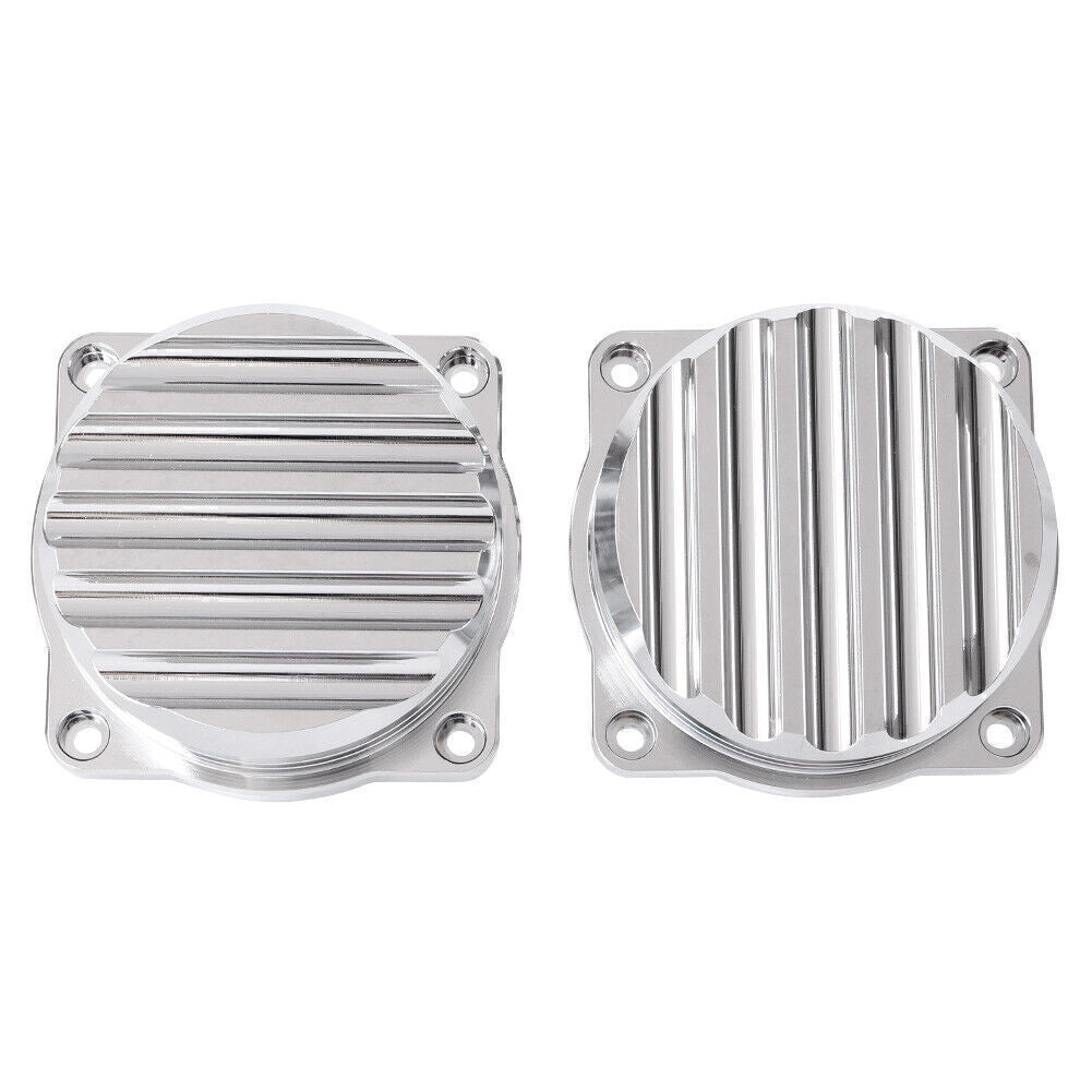 2x Silver Carburetor Cover Ripple Sliver Fit Scrambler/Thruxt 900 08-15 Q