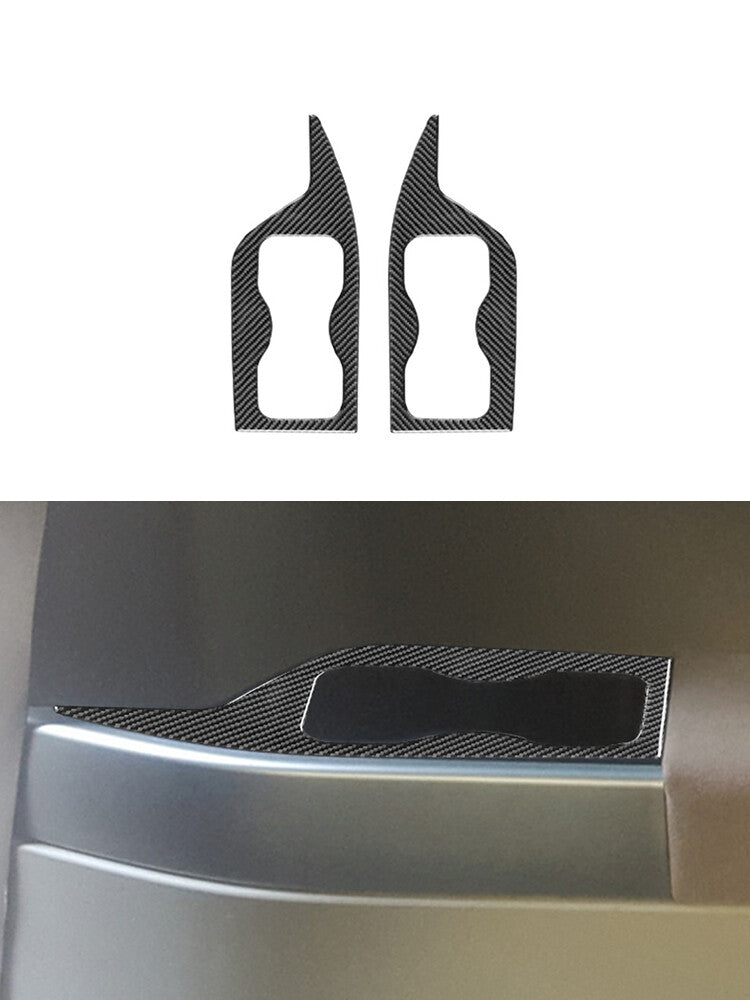 7Pcs Carbon Fiber Interior USB/AUX Input Cover Trim For Fiesta 2011-2015 v
