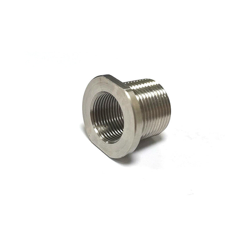 2pcs 1/2x28 ID to 5/8x24 OD Thread Protector Adapter with Washer Stainless Steel