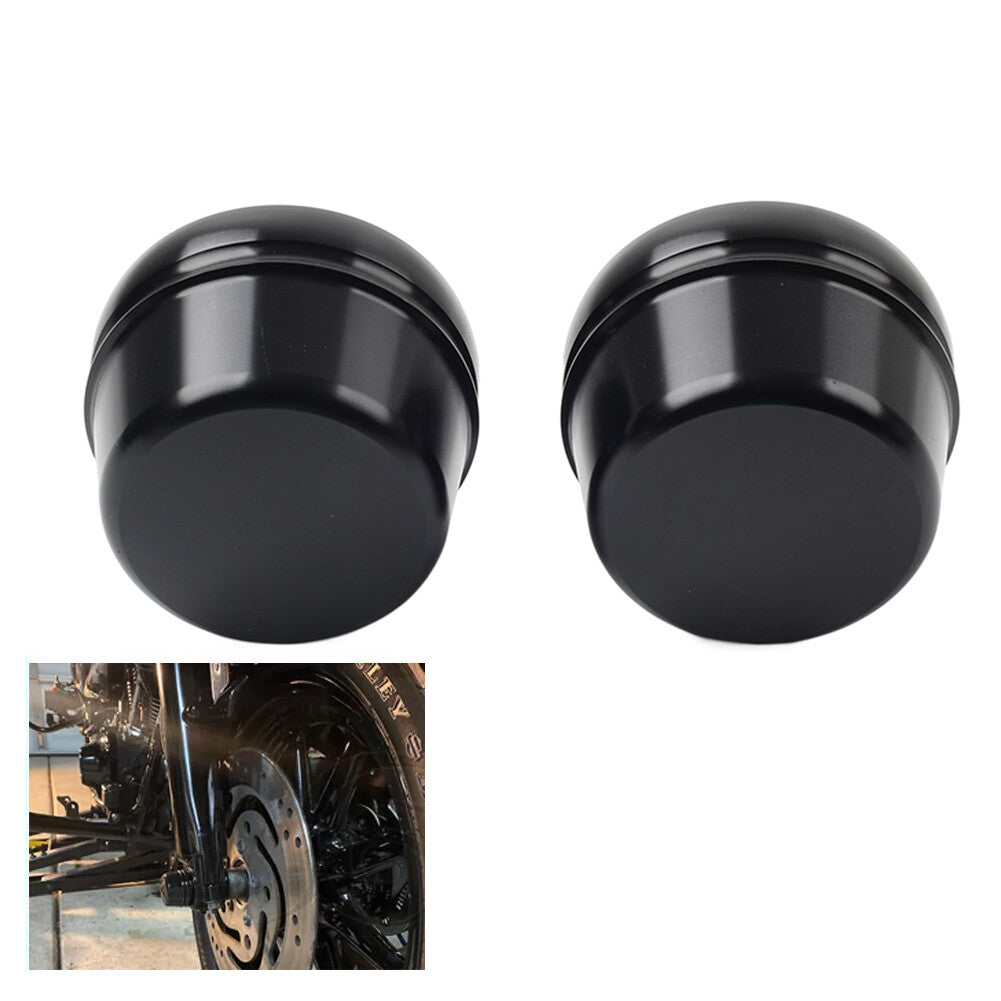 Front Axle Cap Nut Covers for Harley Touring Road King Electra Glide 2000-07