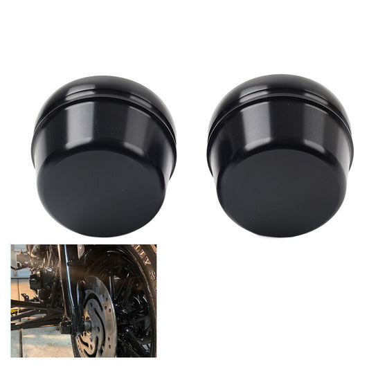 Front Axle Cap Nut Covers for Harley Touring Road King Electra Glide 2000-07