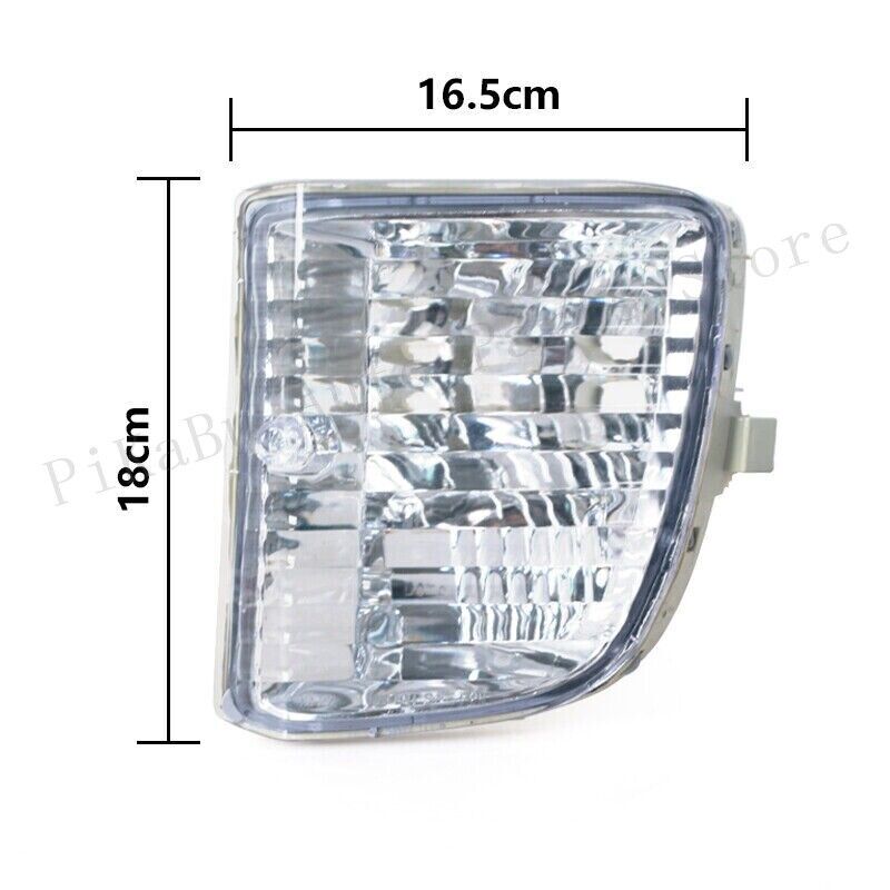 LH+RH front bumper fog light and turn signal lights are applicable to for Toyota RAV4 2001-2003.