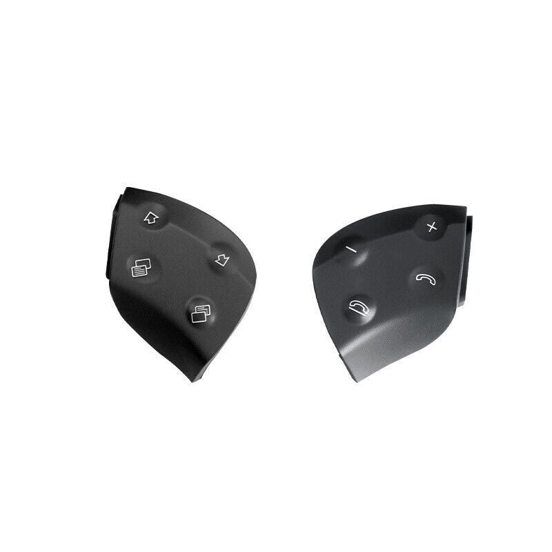 Matte black car steering wheel switch cover trim for C W203 2001-2007 n