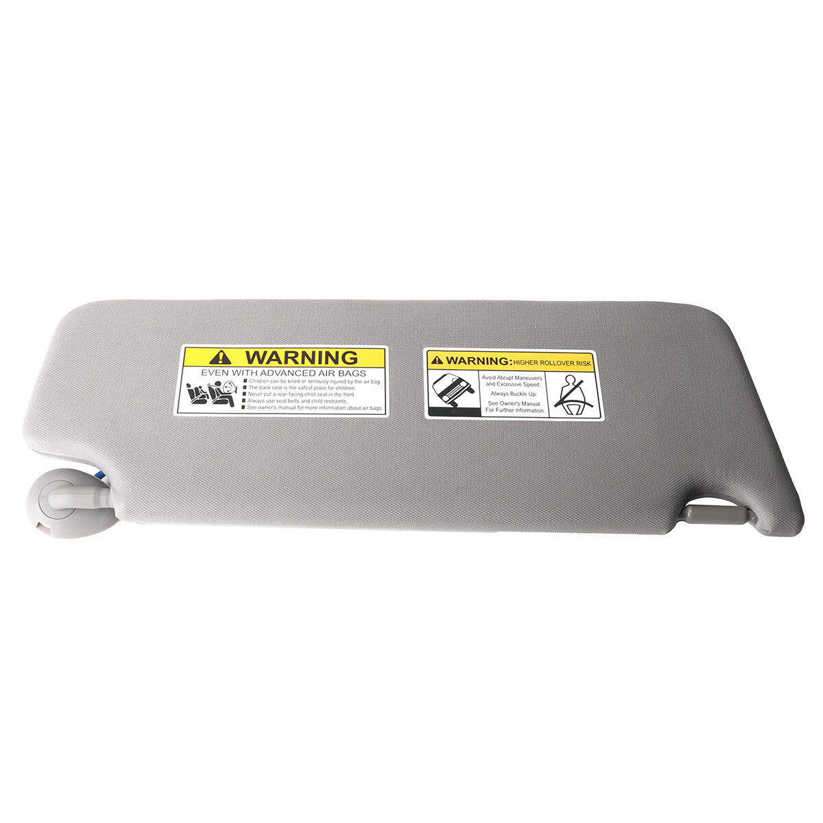 1X 2016 - 2022 Grey Left Driver's Side Sun Visor Assembly with Mirror for Honda Pilot- n
