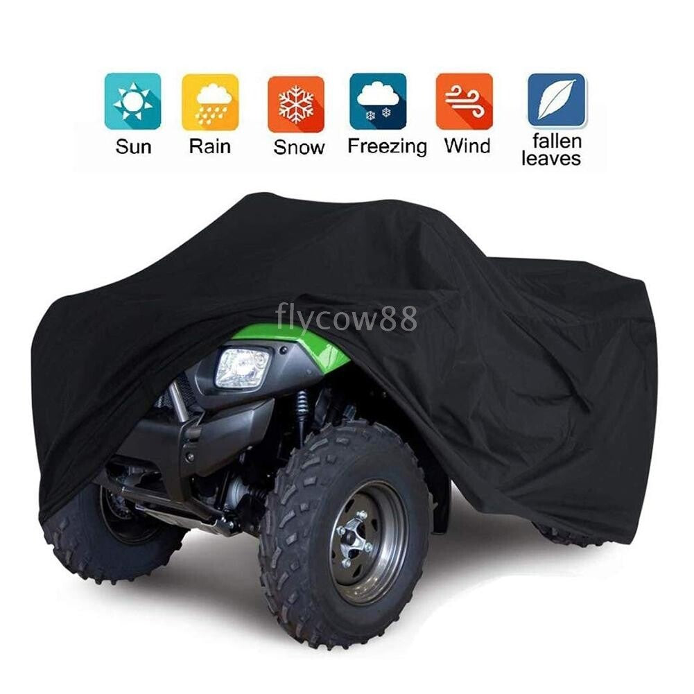 3XL Black ATV Waterproof Cover for Honda Rancher Foreman TRX 420 400 350 450 500 Q