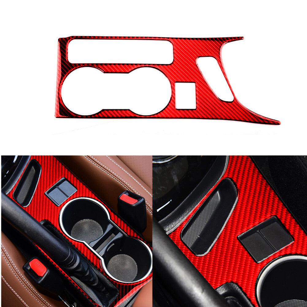 4Pcs Carbon Fiber Car Window Lock Lift Panel Frame Trim for Camry 2012-14 v