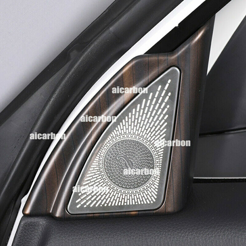 Wood Grain Steel for Toyota Highlander 2020-2022 Front Triangle A Pillar Cover